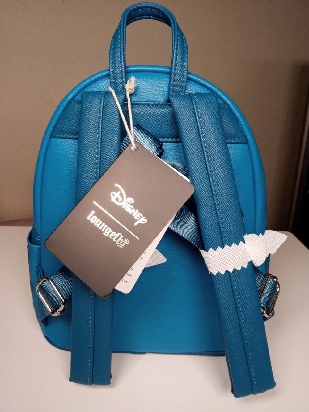 Loungefly Disney Stitch Hibiscus Blue Embossed Mini Backpack - Picture 3 of 6